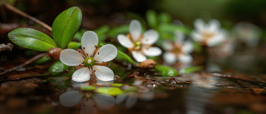 White Flowers puzzle preview